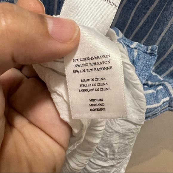 RAILS Emma St Germain stripe Blue & White Striped Dress Size Medium - Picture 6 of 8